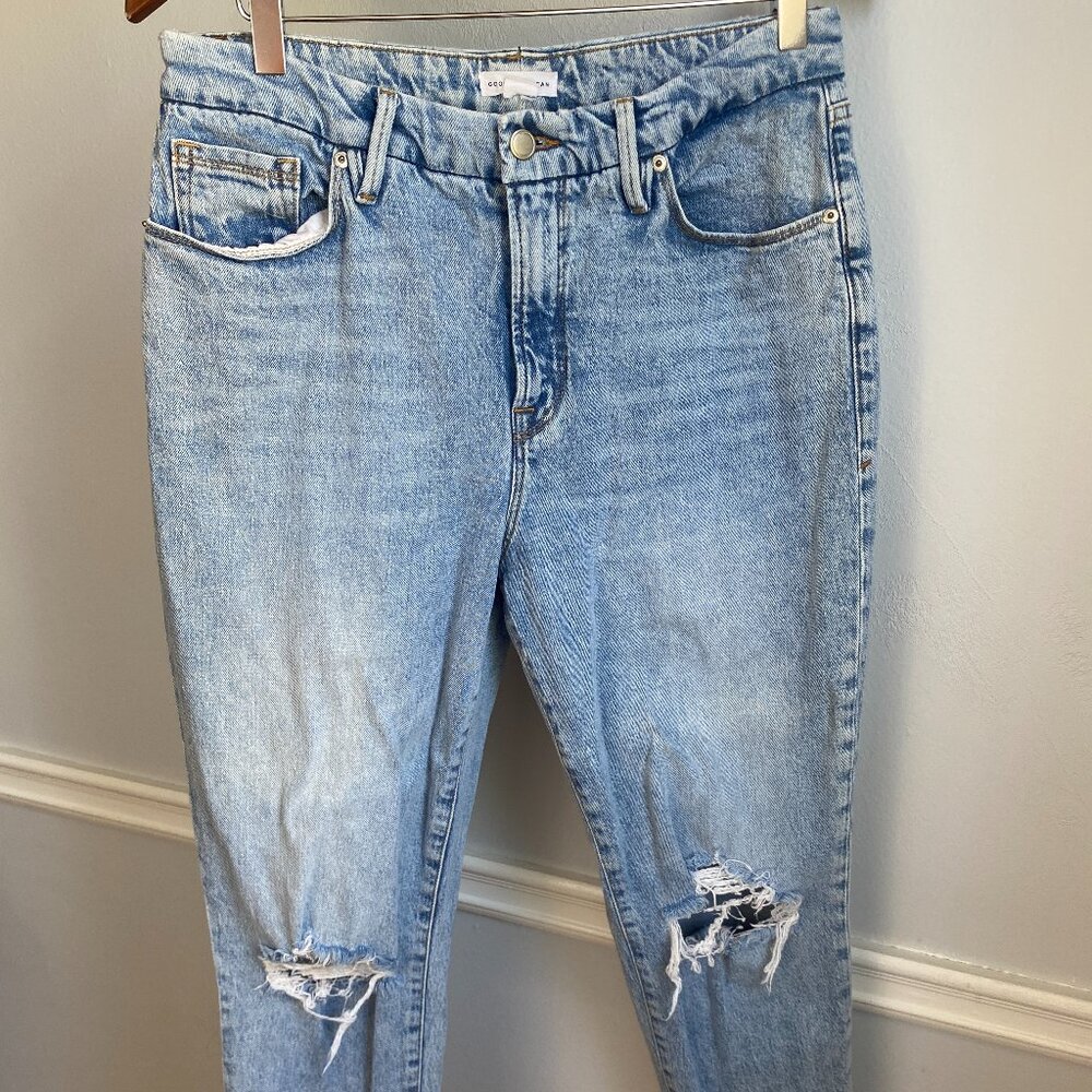 Good American Weekend Fray Hem Jean Size 8 x 29